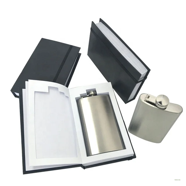 BOOK WHISKY FLASK