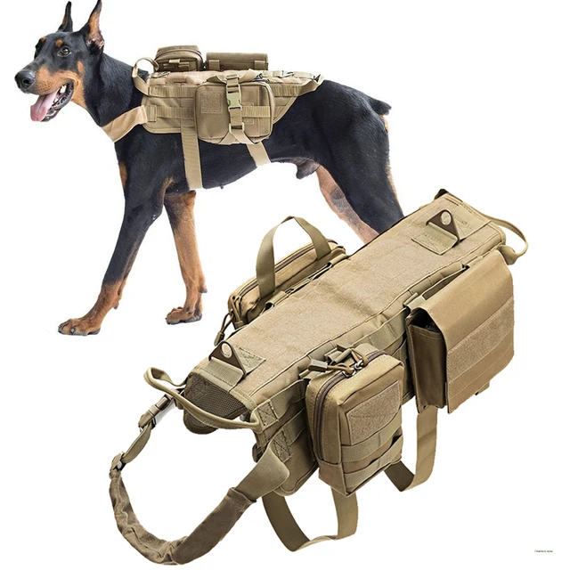 600D WATERPROOF TACTICAL DOG HARNESS