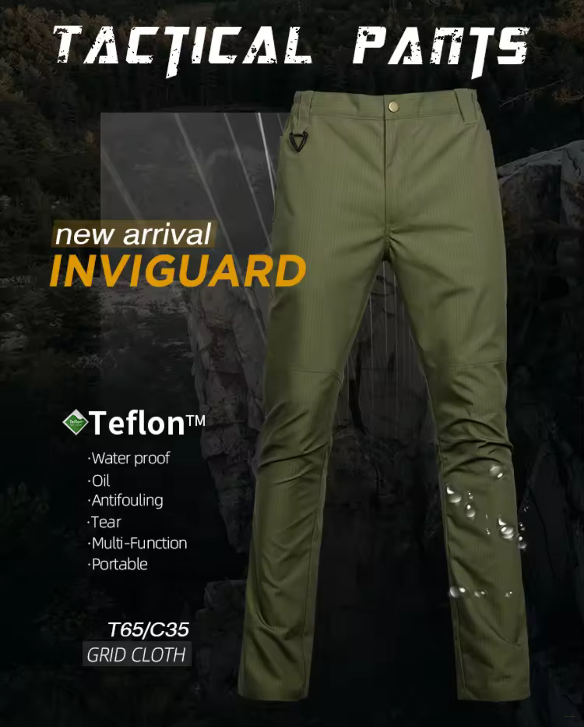 STRAIGHT TACTICAL PANTS