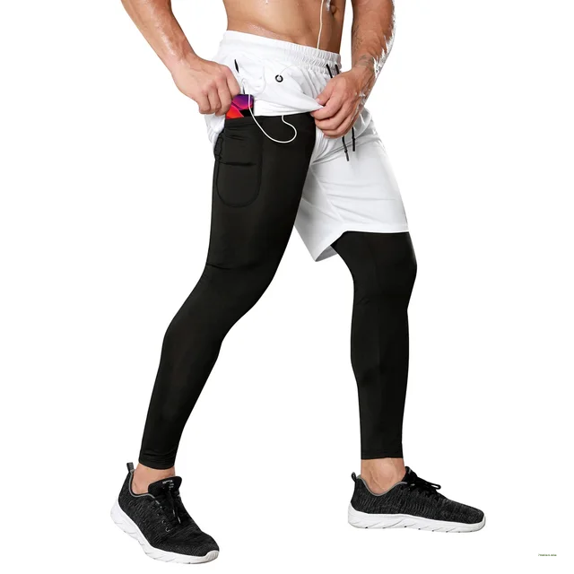 2 IN 1 GYM SHORTS WITH LEGGINGS