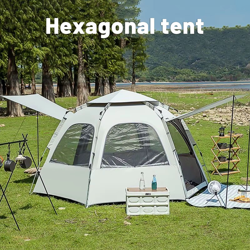6-8 PERSON HEXAGONAL CAMPING TENT